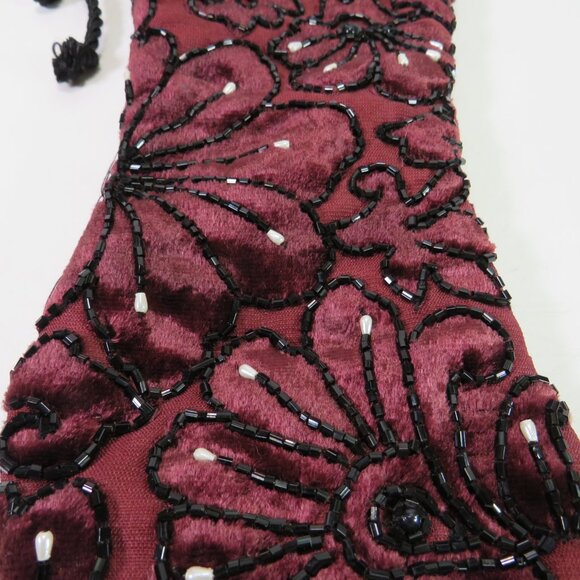 Beaded Tapestry Victorian high heel stocking (Satin lining) DOUBLE SIDED - Picture 5 of 10